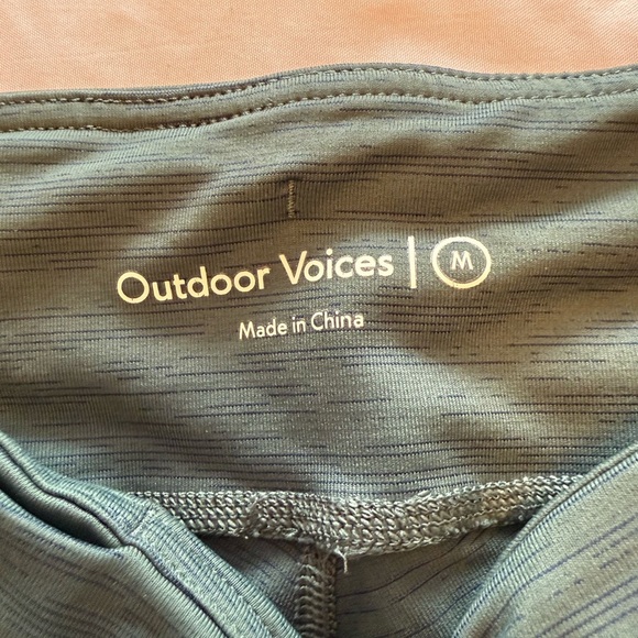Outdoor Voices 25in Inseam Leggings Size M Heathered Green - Picture 3 of 4